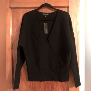 NWT Banana Republic Black Lenzing Ecovero Serene Sweater L